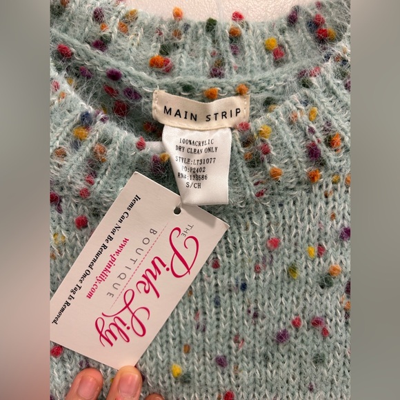 NWT Pink Lily Feels Like Love Sweater Mint - Picture 7 of 8
